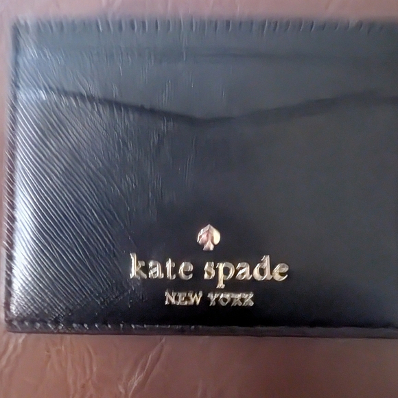 Kate Spade Elegant Black Card Holder - Picture 2 of 6